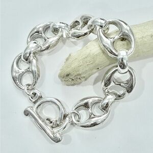 Chunky Silver Link Bracelet